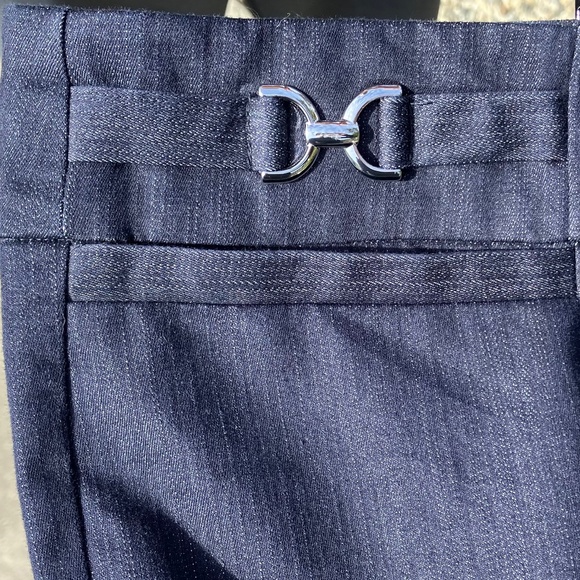 Stretch Long Pants Embellishment Dark Navy, Sz 4 - Picture 4 of 9
